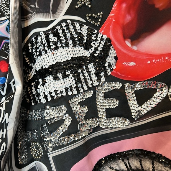 Rock N Karma Bomber Moto Jacket Bedazzled L - Picture 10 of 17